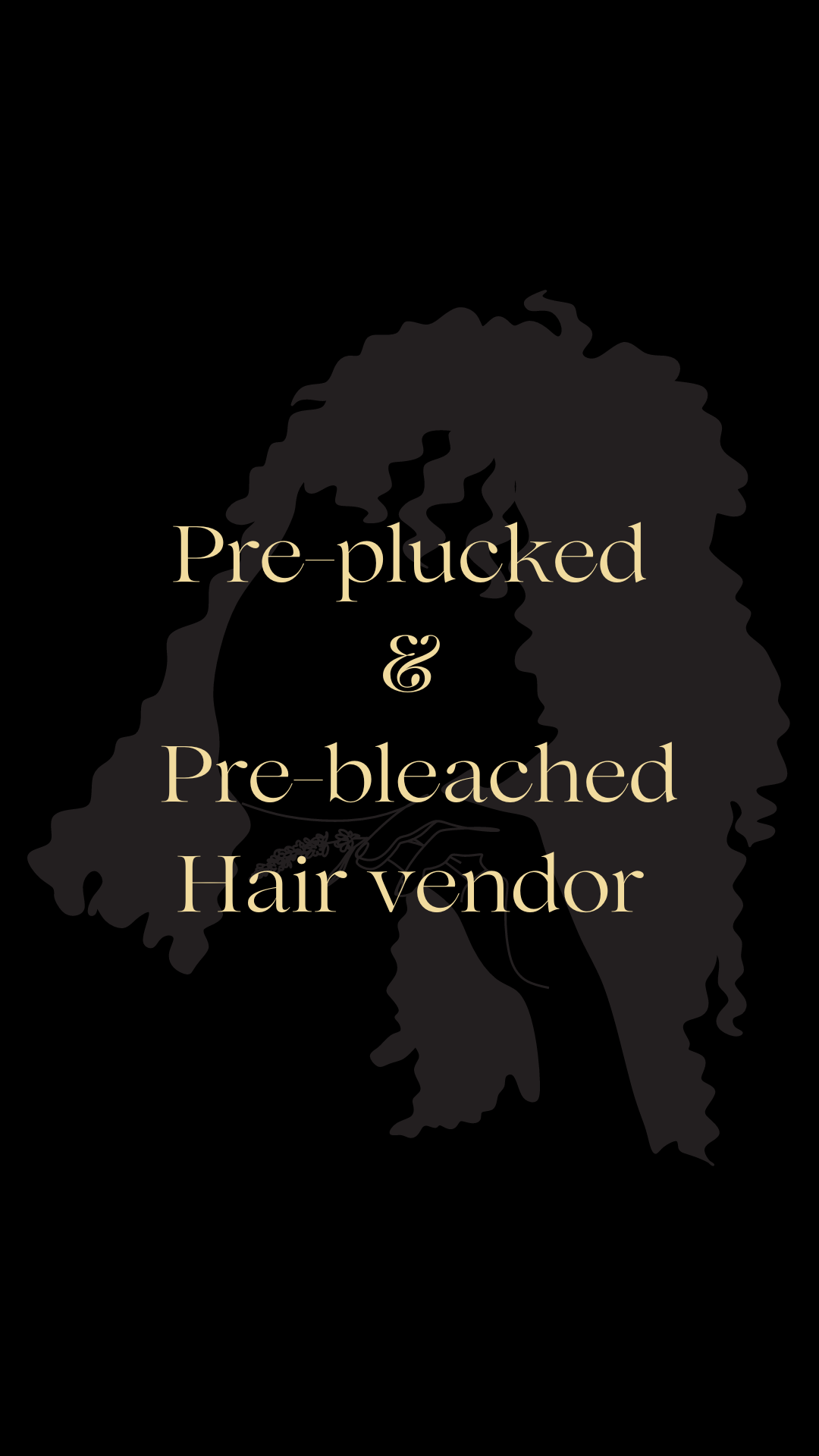 Pre-plucked and Pre-bleach Hair Vendor